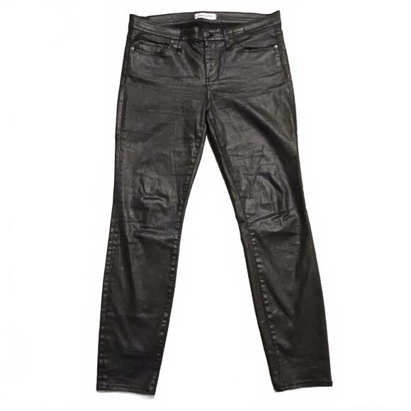 Madewell Skinny Skinny Coated‎ Jeans in Black, Size 31 - Picture 1 of 10